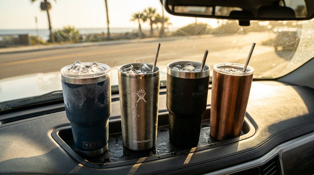 ice cold tumblers in hot cars